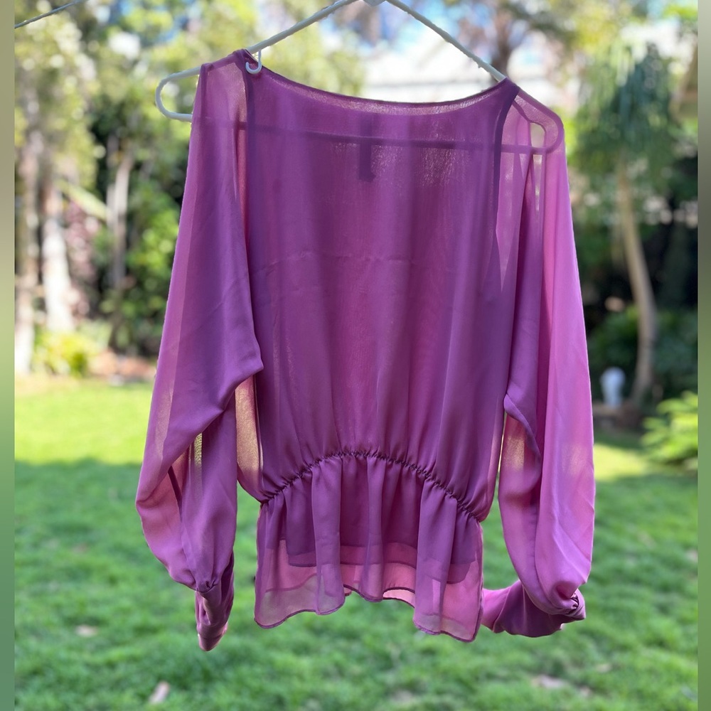 Purple blouse - top - small